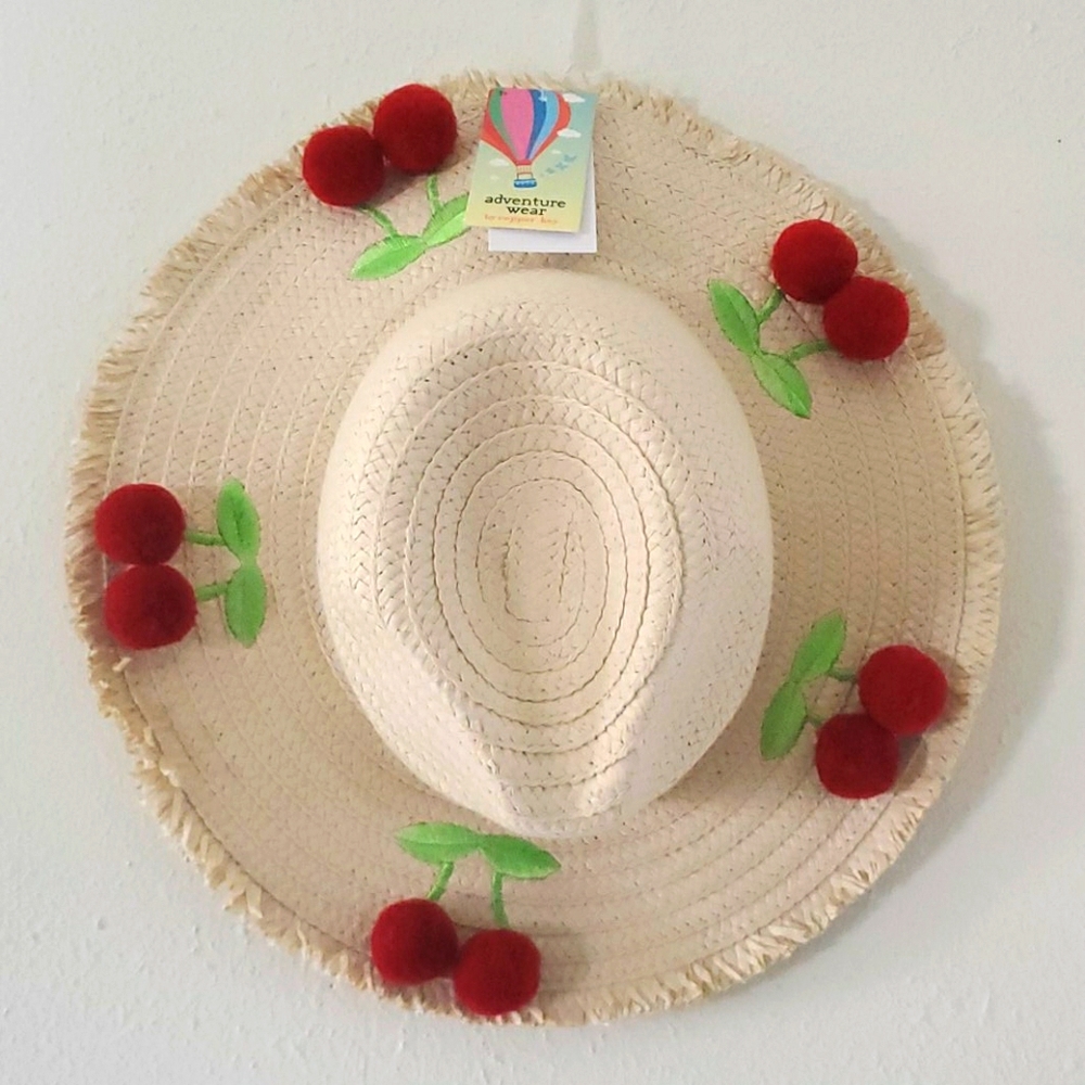 🆕️ Copper Key Girls Straw Hat Cherry